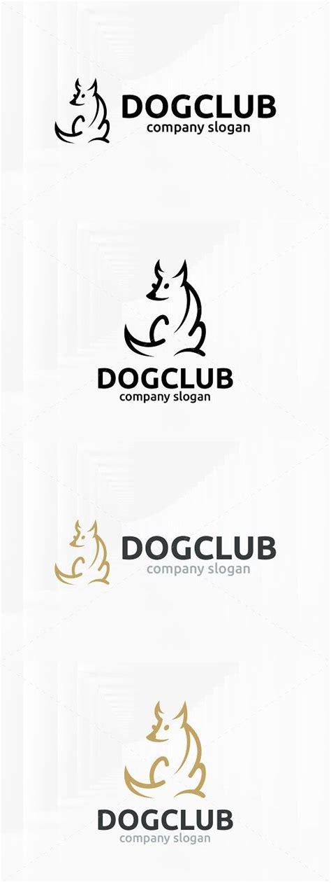 Dog Club Logo Template Logo Templates Dog Club Typography Logo