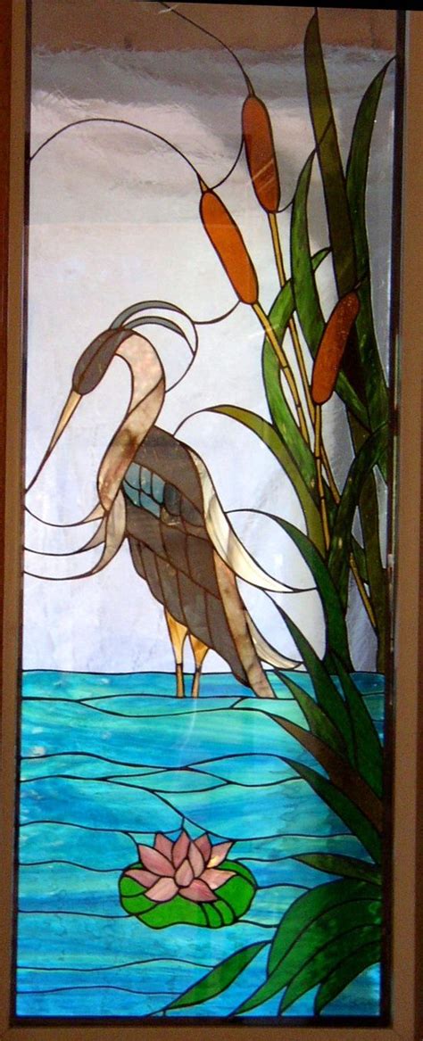 Blue Heron Stained Glass Stained Glass Quilt Mosaic Stained Stained Glass Birds Faux Stained