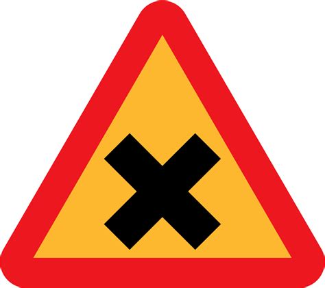 Onlinelabels Clip Art Cross Road Sign