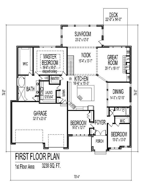 Bedroom House Plan Double Garage Jhmrad 109731