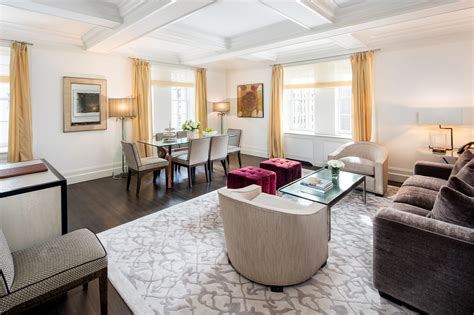 Situated on the upper floors, two bedroom suites are spacious and light with high ceilings and full length windows. Luxury Three Bedroom Hotel Suite in NYC | The Mark Hotel