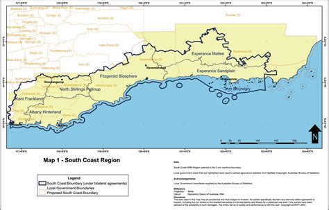 Australia South Coast Region Map Esperance Australia • Mappery