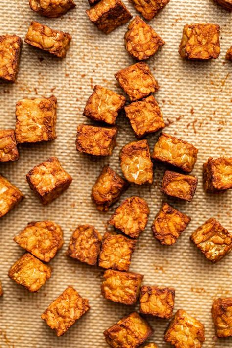 Easy Baked Tempeh 3 Ingredients So Crispy From My Bowl
