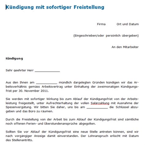 Natürlich stellt sich spontan ein absolutes hochgefühl eine korrekte unternehmensanschrift gehört in jeden brief, auch wenn es sich um eine kündigung. Download-Paket Musterbriefe Kündigung - weka.ch