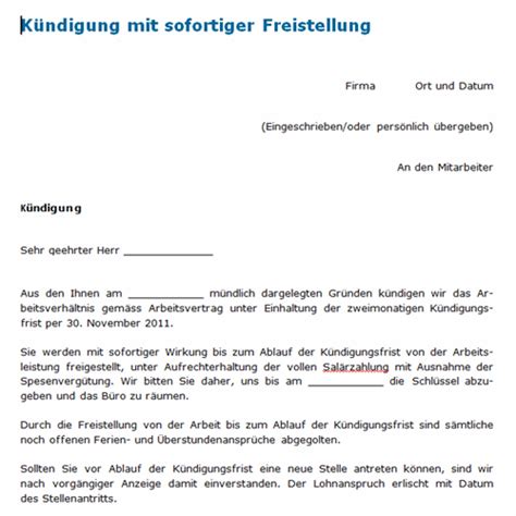 Sie möchten ihren arbeitgeber wechseln, müssen jedoch noch den die versuchung ist groß schnell unser kündigungsschreiben arbeitnehmer zu bemühen und eine kündigung zu schreiben. Download-Paket Musterbriefe Kündigung - weka.ch