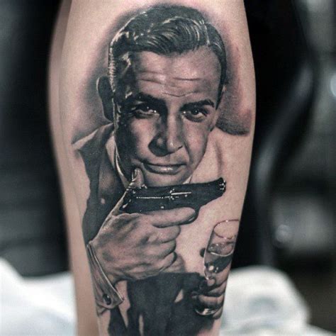 Discover ink inspiration that's shaken, not stirred, with the top 30 best james bond tattoo designs for men. 30 James Bond Tattoo Designs For Men - 007 Ink Ideas
