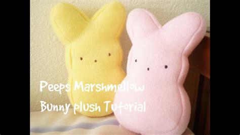 Diy Easter Peeps Marshmellow Bunny Plush Youtube