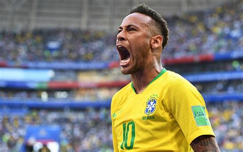 Neymar Jr Tim Sepak Bola Nasional Brazil Bintang Sepak Bola Potret
