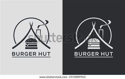 Burger Hut Logo Design Template Stock Vector Royalty Free 1914889963