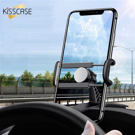 Kisscase Car Phone Holder 360 Rotatable Dashboard Mount Stable Car