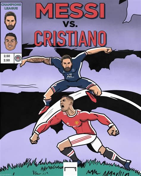 Champions League Comics Messi Vs Ronaldo Lionel Messi Football