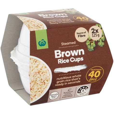 2 cups cooked brown rice ½ sweet onion 1.5 cups of. Woolworths Brown Rice Microwave Cups 2 pack | Woolworths