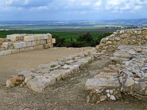View From The Top Of Tel Megiddo Of The Beautiful Jezreel Valley Below