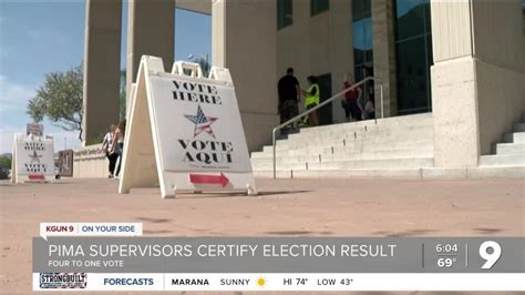 Pima Supervisors Certify Election Results