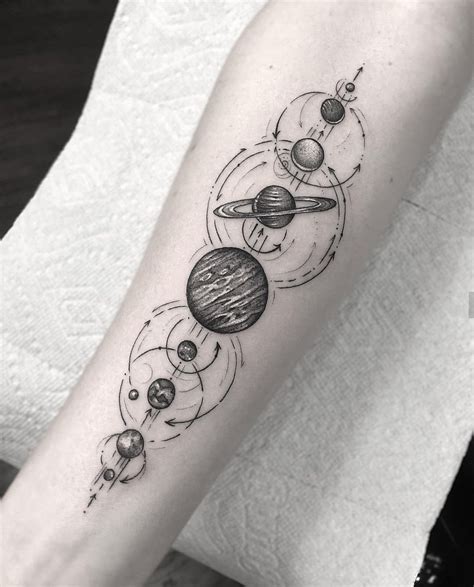 Pin By Raven Alister On Art Geometric Tattoo Solar System Tattoo