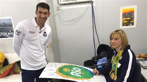 Olympic team swimming trials at centurylink center on july 3, 2016 in omaha, nebraska. Michael Phelps and Katie Ledecky Adorably Recreate Decade-Old Superfan Photo | Michael phelps ...