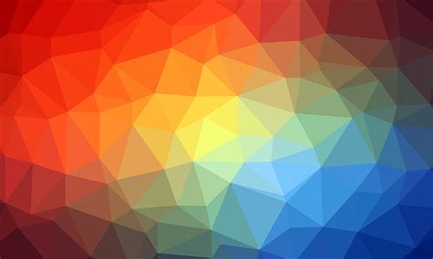Hd Wallpaper Triangle Geometric Multicolored Multi Colored Pattern