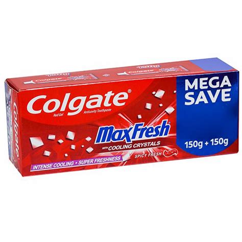 Colgate total was my go to toothpaste. Wholesale Colgate MaxFresh Anticavity Red Gel Toothpaste, Spicy Fresh (Save Rs-20) 2 x 150 g ...