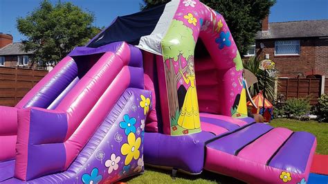 Princess Girls Combo Bouncy Castleslide Hirer £90 Bouncy Castle Hire In Tameside Stockport