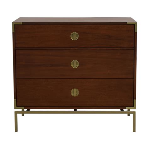 Overstock.com has been visited by 1m+ users in the past month 71% OFF - West Elm West Elm Wood Three-Drawer Dresser ...