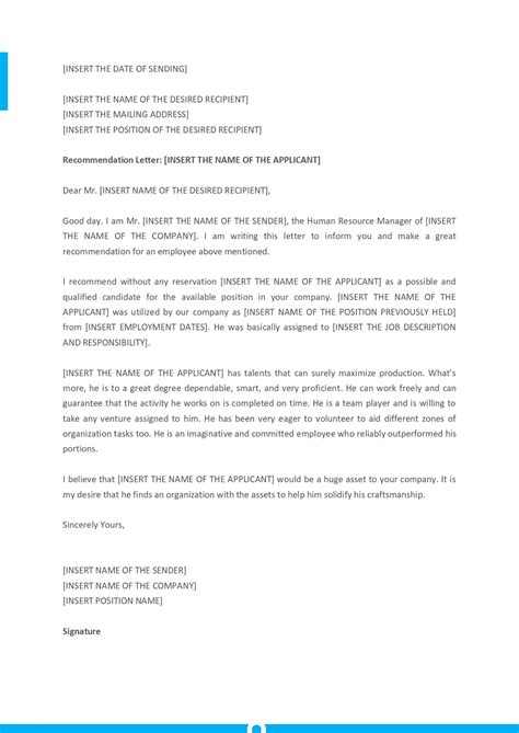 Manager recommendation letters are of extreme importance for employees when they are applying for a new job or they are submitting their visa there are all kinds of reference letter examples and sample reference letters from managers available online to make this task a little easier. Letter Of Recommendation Template For Employee For Your ...