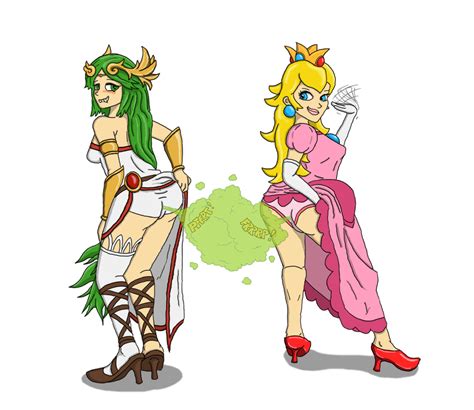Lady Palutena And Princess Peach Farting By Sonicguy3000 On Deviantart