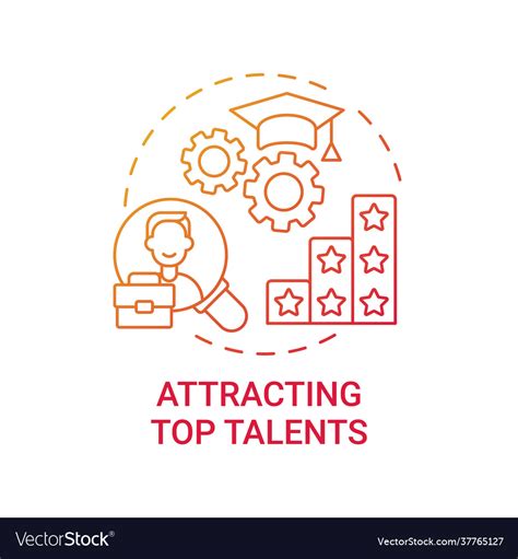 Attracting Top Talents Concept Icon Royalty Free Vector