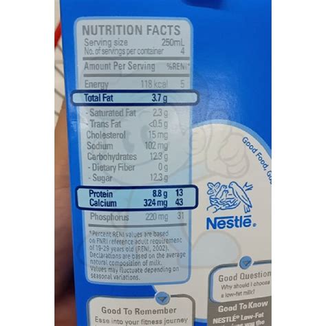 33 Low Fat Milk Nutrition Label Labels 2021