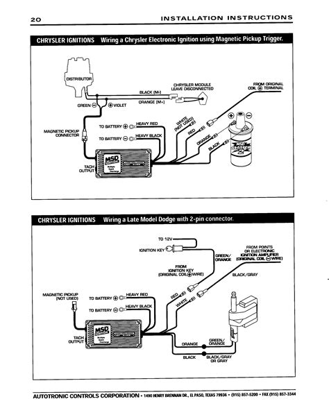 A set of wiring diagrams may be required by the electrical inspection authority to take on association of the house to the public electrical supply system. MSD Ignition Systems