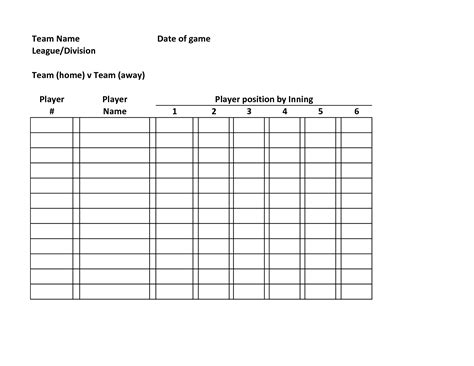 We made our picks for the 2021 mlb season. baseball lineup defensive | Baseball Roster Template Team Name Date of game League Division Team ...