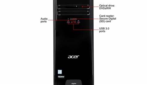 Acer Desktop PC Aspire TC-780-UR17 Intel Core i5 7th Gen 7400 (3.00GHz