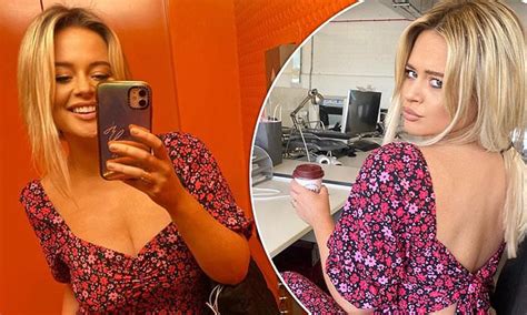 Emily Atack Puts On A Busty Display In Low Cut Floral Dress As She