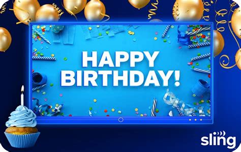 Sling Tv Birthday T Card Email Delivery T Cards