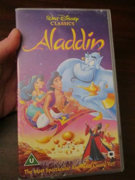 Walt Disney Aladdin Vhs Video Tape Pal Video Tape New Factory Selaed Sexiz Pix