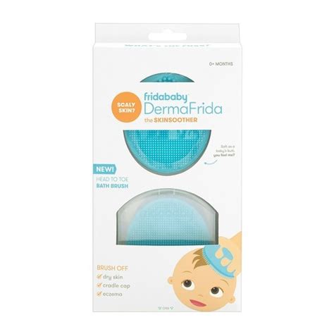 Dermafrida the skinsoother baby bath silicone brush by fridababy | baby essential for dry skin, cradle cap and eczema (2 pack). Fridababy DermaFrida The SkinSoother - 2pk : Target
