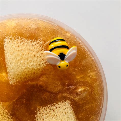 Honey Bee Gloss Slime Thick Clear Slime Australian Slime Etsy