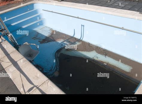 Empty Dirty Swimming Pool Pools Clean Cleaning Disused Drained Drain
