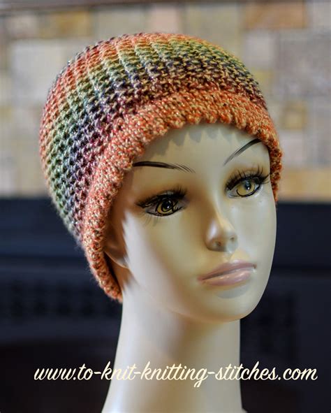 Awesome Autumn Beanie Hat Knitting Pattern Using Circular Needle