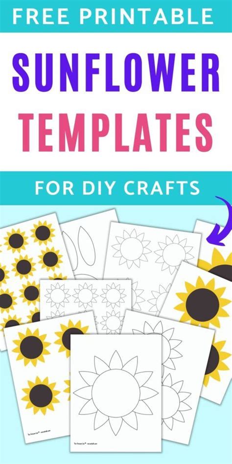 These Free Printable Sunflower Templates Are Perfect For Childrens