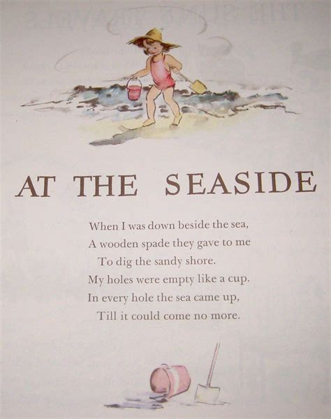 At The Seaside Childrens Poems Nursery Rhymes Poems Kids Poems