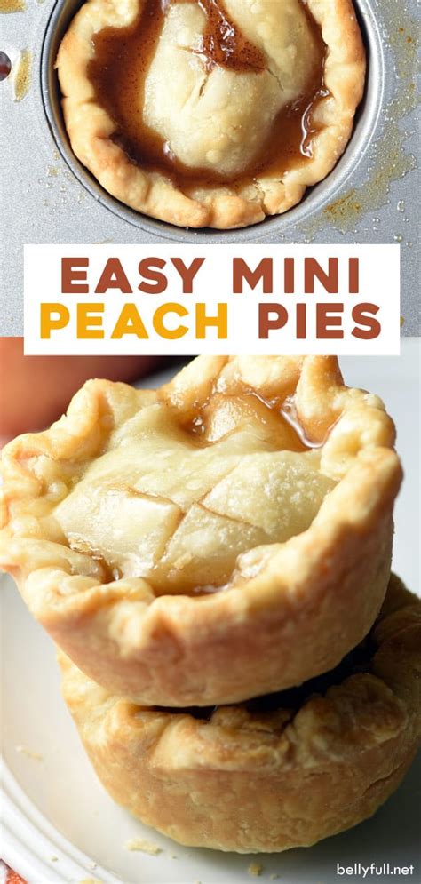 Mini Peach Pies Recipe - Belly Full