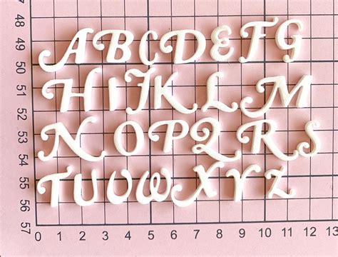 Alfabeto Maiúsculo Minúsculo E Números 15cm De Altura Alecia Davies