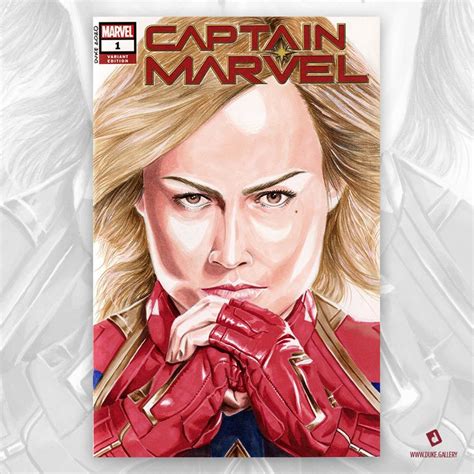 Captain Marvel Original Art Sketch Cover Comic Art Captain Marvel