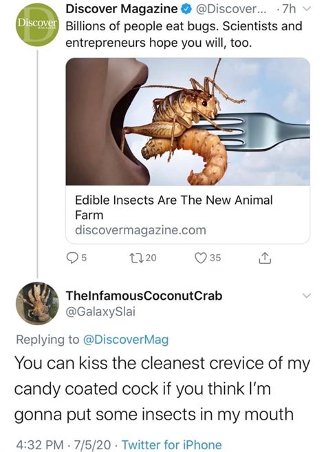 Discover Magazine Discover... -7h D sot Billions of people eat bugs