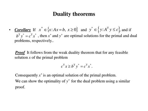 Ppt Duality For Linear Programming Powerpoint Presentation Free