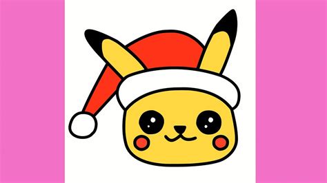 🆕how To Draw Cute Pikachu With A Christmas Hat And How To Draw Christmas