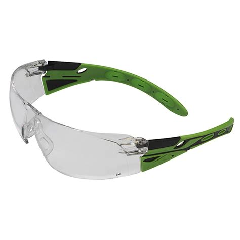 Jsp Eiger Black Green Frame Clear Lens Glasses Uk