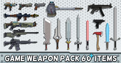 Artstation 2d Weapon Pack