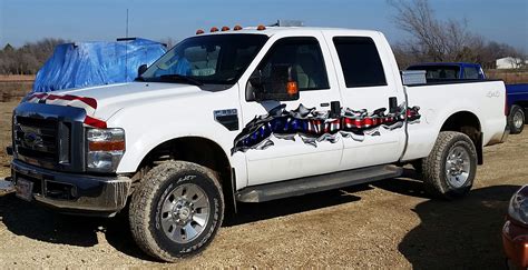 American flag ripped metal #2 riveted metal tailgate wrap from $64.99; American Flag Tear Car & Truck Vinyl Graphic Decals kit #2 ...