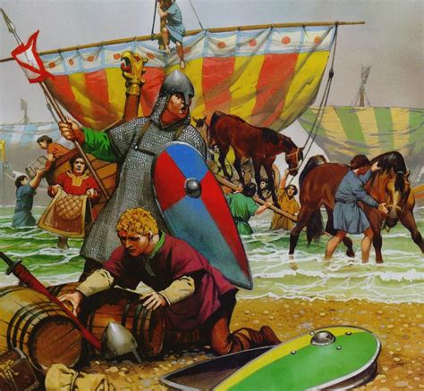normans landing in britain october 1066 medieval world medieval period medieval armor
